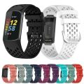 Replacement Sports Silicone Watch Band For Fitbit Charge 5 and Fitbit Charge 6. 
