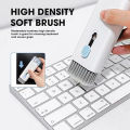7 in 1 Multifunctional Cleaning Brush, multi purpose Cleaning Kit Keyboard, Ear pod and ear dot cleaner kit. Can be used as Headset and Hand Free and digital screen cleaning tool. 