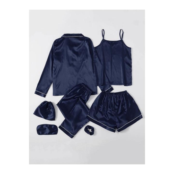 Valerie nightwear Sleepwear for Women Sexy Silk Pajamas Set Satin