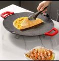 Imported JAPAN Made Portable Electric Tawa 14 Inch (35 CM) with Adjustable Temperature Control -Ideal for Dosa, Roti, Chapati, Paratha, Naan - Large Non-Stick Surface - Safe, Quick & Even Heating, 1000 Watts( BLACK ). 