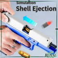 Realistic Glock-Style Soft Bullet Toy Gun - Shell Ejection Foam Dart Blaster, Manual Airsoft with Silencer, Safe Foam Shooting Toy for Kids & Adults, Outdoor & Indoor Play. 