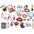 Pack of 20 & Pack of 5 Options - Makeup Stickers for Mobile back, Laptop, diary and for decorating your stuff and making them look more attractive - Customize Avilable. 