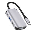 Cross-Border type-c Docking station   Expansion usb Cable Seperater Rpm hdmi vga hub Hub Multi-Function Wired. 