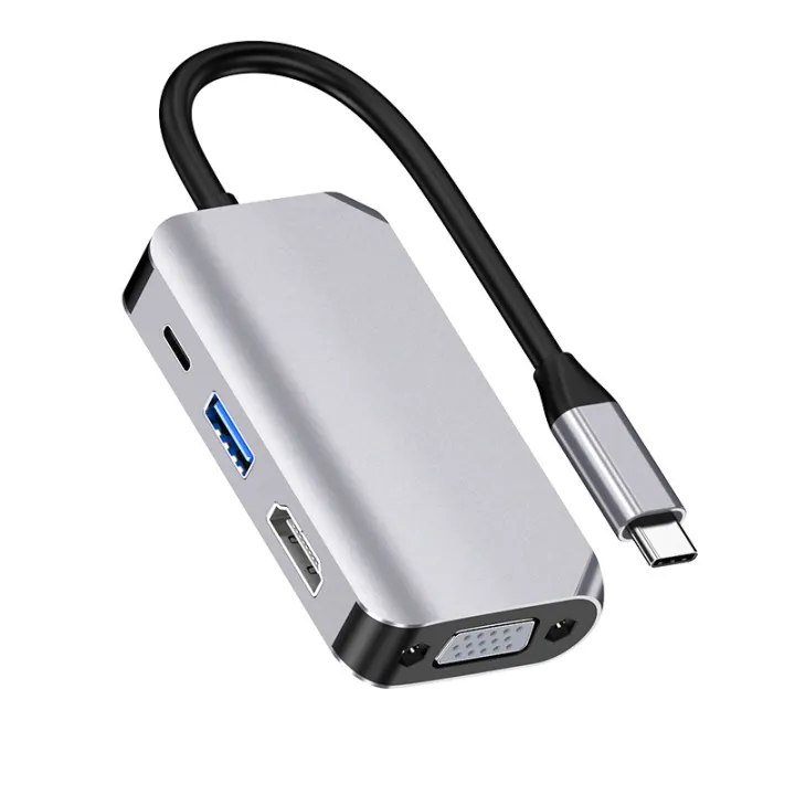 Cross-Border%20type-c%20Docking%20station%20%20%20Expansion%20usb%20Cable%20Seperater%20Rpm%20hdmi%20vga%20hub%20Hub%20Multi-Function%20Wired%20-%20Image%205