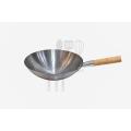 Chinese Wok With Wooden Handle. 