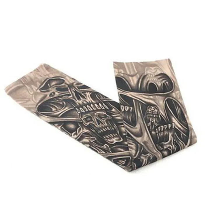 Tattoo%20Stylish%203d%20Tattoo%20Arm%20Warmers%20For%20Summer%20Sleeves%20Summer%20Sun%20Protection%20Arm%20Sleeves%20High-quality%2040cm*8cm%20Comfortable%20-%20Image%203