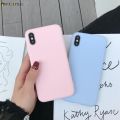 Huawei Honor 8 8C 8X Max Phone Case Candy Color Colorful Plain Matte Fresh Simple Cute Soft Silicone TPU Case Cover. 