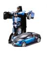 Transformer Bugatti Car Robot - Blue. 