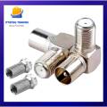 90° Right Angled TV Cable Pin for TV and LCD/LED with Connector RG6 L TV PIN. 