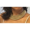 New design fashion Kim Kardashian magnet hook necklace collar necklace & pendant choker statement necklace maxi jewelry choker. 