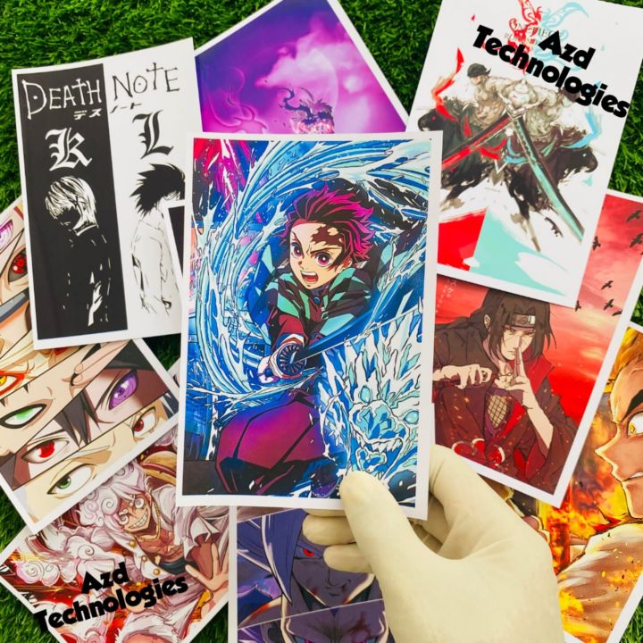 50 Anime Photocards (4x6 Inch) | High-Quality Collectible Cards | Wall Decor & Gift Set for Anime Fans
