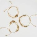 【Top mobile】2018 Trendy Hot Cowrie Shell Jewelry Bracelets Gold Color Shell Easy Match Handmade for Women. 
