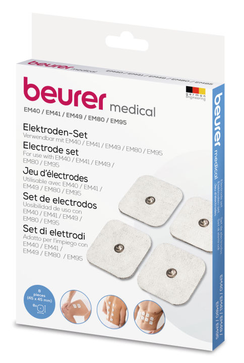 Pads for beurer Digital TENS/EMS unit - EM 49 / 40 / 41 /80 / 95