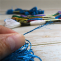 38Pcs Metallic Embroidery Skein Threads Multi-Color Embroidery Floss Glitter Embroidery Thread Cross-Stitch Thread. 