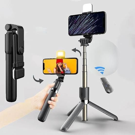 TechKart%204%20in%201%20Selfie%20Stick%20Tripod%20Combo%20with/without%20LED%20Light%20and%20Bluetooth%20Shutter%20-%2070cm/110cm%20-%20Image%208