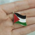 CollapseTen 1Pc Palestine Flag Pin Badge Palestine Palestinian Flag Pin Badge Lapel Palestine National Enamel Badge Armband. 