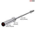 7ft Heavy Duty Strength Training Barbell - 7 ft 2-inch Olympic Weighted Solid Steel Bar Barbell, for Weightlifting/Bench Press/Deadlift and Power Lifting Strength Training, with Rotating Sleeve, Home Gym. 