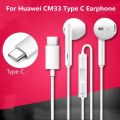 Genuine Huawei CM33 USB Type C Earphones - Remote and Mic for Mate 20 Pro, P20. 