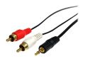 2 in 1 Audio Cable 2 RCA Audio Speaker AUX Cable Cord 3.5mm Stereo Male to Male best wire fo amplifer and speakers. 