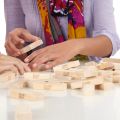 Hasbro Gaming: Jenga Classic Game 54-Piece Block Stacking Game. 