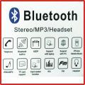 WIRELESS STEREO HEADPHONE WITH BUILT IN BLUETOOTH, FM RADIO, MP3 PLAYER, SD CARD PORT, MEMORY CARD PORT, AUX MODE AND MIC FOR CALLS. 