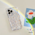 Transparent 3D Wavy Curved Edge Phone Case Compatible For Infinix Hot 11 20 10 12 9 8 30i 30 Play Hot 10Lite 9 8 Smart 5 6Plus 7 6 Note 12 G96 Fresh Flowers Soft Tpu Flower Back Cover. 