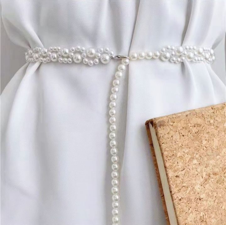 Emerging Women Pearl Waist Belt , The Stylish Pearl Wedding Belt For Girls and Women
