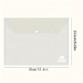 5-Pack Multicolor A4 Clear Polypropylene Document Folders – Durable PP Plastic Envelopes with Snap Button for School & Office Organization | Blendzii Outleex®. 
