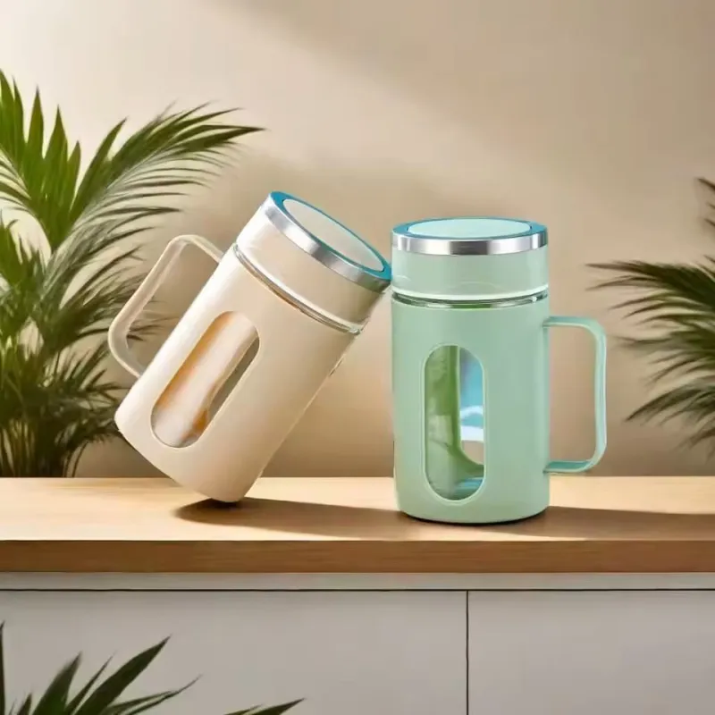 500ml Double-Wall Office Glass Cup