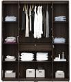 Revival 4-Door Wardrobe (Oak Finish). 
