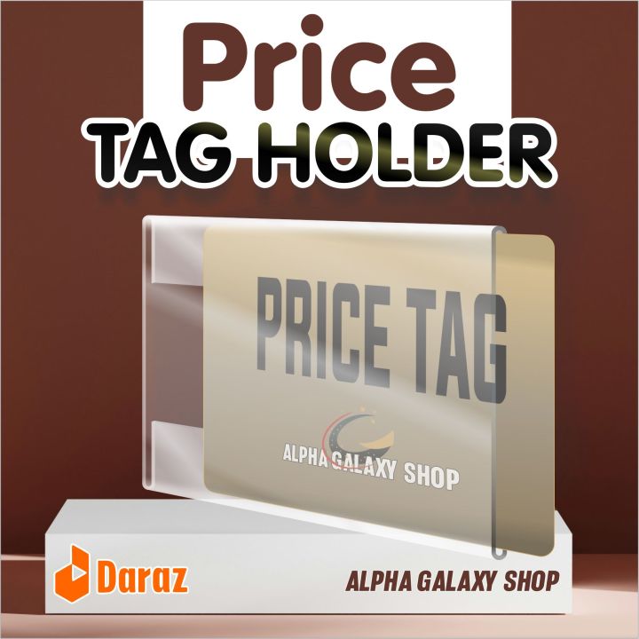 Price Tag Holder 2x3inch| Transparent Price Tag Display | Price Label ...