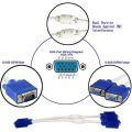 2 Port Vga Splitter Y Cable ( VGA Y CABLE ). 