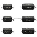 Personalized Mens Engraved Necklace Factory Waterproof Custom 316L Stainless Steel Family Name Necklace Father Jewelry Engraving. 