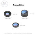 Vocoal Ph-one Camera Lens Smart-phone Mobile Ph-one Lenses Wide Angle Micro Camera 3 IN 1 Clip Lens Professional Universal Clip Ph-one Lens for iPhone Huawei Xiaomi Samsung Other Smartphones. 