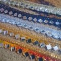 Original Fancy Mirror Lace Small size For Clothes | 5 Different Colors Available | 5 Yard/Ghaz. 