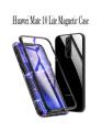 Magnetic Adsorption Metal Bumper Case For Huawei Mate 10 lite Slim Tempered Glass Back Cover Cases For Huawei Mate 10 Lite. 