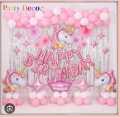 Birthday Theme Decorations Balloon Set - Unicorn Theme Birthday Decorations Sets. 