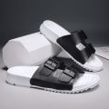 Foreign trade men's and women's sandals and slippers Birkenstock cross-border large size European and American tide slippers outside wear beach shoes indoor flip flops wholesale. 