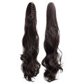 Long Ponytail Big Wave Clip in Pony Tail Hair Extension Ponytail Extension Bendable Synthetic Clip In Ponytail Hair Extension Long Wave Style Ponytail - Natural Brown Color. 