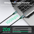 UGREEN 100W Gen2 Type C to USB C 5A Cable for iphone 16 Samsung S25 S24 Note 9 8 iPad Pro 2024 MacBook Air 2019 PD 60W Quick Charge 4.0 USB-C Fast Charger Cable 1m for MacBook Pro 2024 USB3.1 Thunderbolt3 Type C Charger Data Cable. 