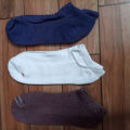 Pack of 4 Cotton Loafer Low Cut Ankle Socks Half Socks - Random Color Art#JS-HS-FUS-4Pc-0004. 