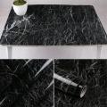 White/Orange/Black/Brown Marble Paper Sticker 60cm x 2 Meter Marble Texture Design PVC Waterproof Self adhesive Wallpaper Sticker Furniture New Skin Kitchen Cabinet Paper Stickers Oilproof Table top Sticker. 