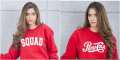 CLOTHING GARMENTS Pack of 2    Red Squad and Red Pepsi Colo Printed Sweatshirts For Women. 