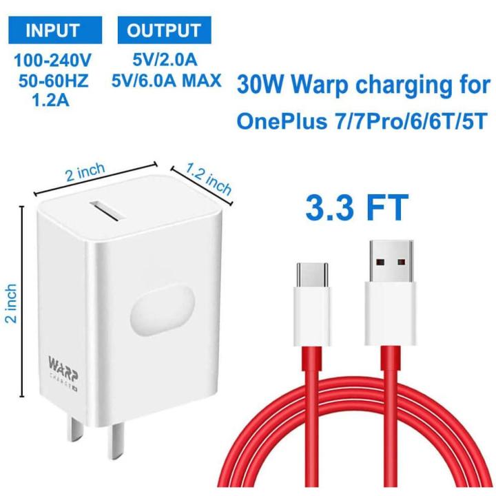 Original OnePlus 65w Warp Charger for Oneplus 9 Pro 8T Warp Charge 65W Warp Charger with Quick Rapid Charge Power Charger AC Adapter Power Adapte Oneplus 7t PRO McLaren Original 5 6 6t 7pro Warp charger 30W USB Dash Adapter Type C