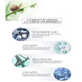 French snail essence, snail collagen, tense pdelicateiel, repairs damage, nourishes and softens the skin, eliminates acne scars. 