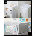 Dustproof fridge cover with pockets, waterproof cover for fridge, oil proof fridge organizer cover, kitchen accessories, kitchen organizer fridge accessories Plastic cover,. 