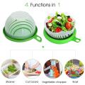 Salad Cutter Bowl Upgraded Easy Salad Maker | Fast Fruit Vegetable Salad Chopper Bowl | Fresh Salad Slicer | Drain Basket. 