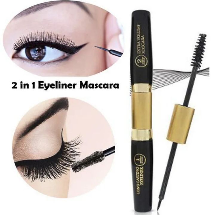 MAT Beauty 2 in 1 Waterproof Eyeliner Mascara Matte