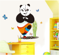 DIY Three Dimensional Kungfu panda Wall Clock Home Decoration for Home Living Room Offices for Birthdays Kitchen Home Decor. 