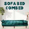 Sofa CumBed 3 Seater Green  Valvet & Custumize Colours Special offer Available. 